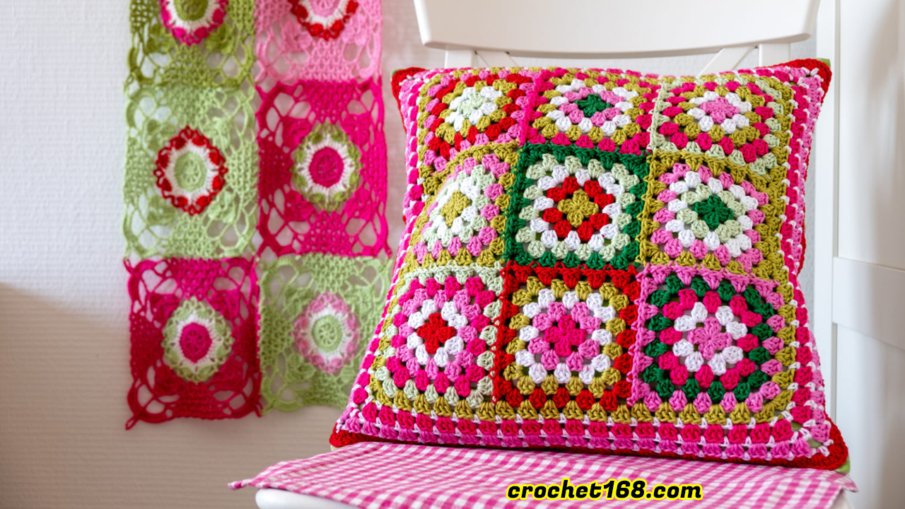 Hello and welcome to our presentation on Granny Square Crochet Pillows!