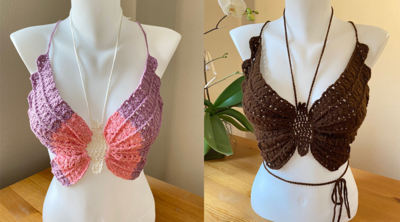 Crochet top shelly butterfly is a unique and beautiful piece of clothing that has gained immense popularity in recent years. This trendy top features intricate crochet patterns that resemble a butterfly's wings, creating a stunning visual effect that is sure to turn heads.