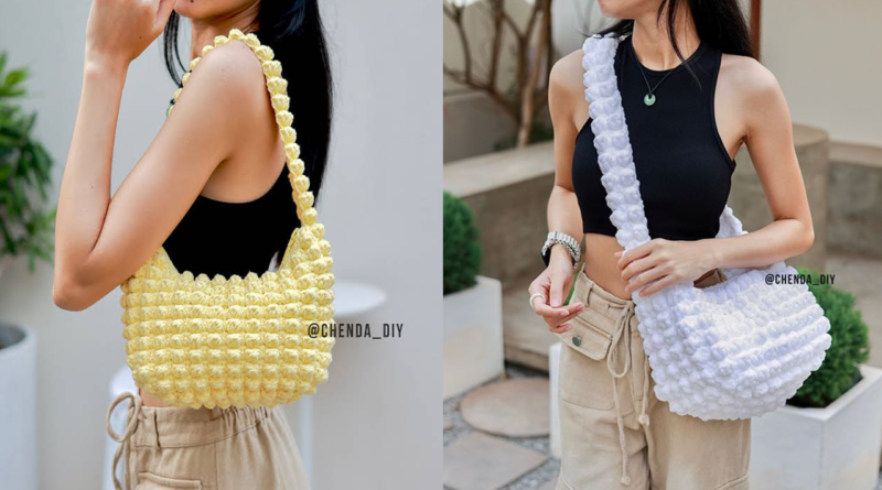 Crochet popcorn bags have taken the world of crochet by storm! These unique bags are not only functional, but they also make a fashion statement. Whether you're running errands or going out on the town, a crochet popcorn bag is the perfect accessory.