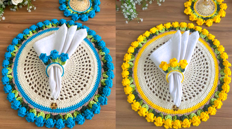Welcome, everyone! Today, we are excited to introduce you to the beautiful world of crochet sousplat tulips. A sousplat is a decorative table mat that is placed under a dinner plate to protect the tablecloth from spills and stains. But it's not just practical - it can also add a touch of elegance to your dining experience. And when you combine this with the intricate beauty of crochet, you get something truly special.